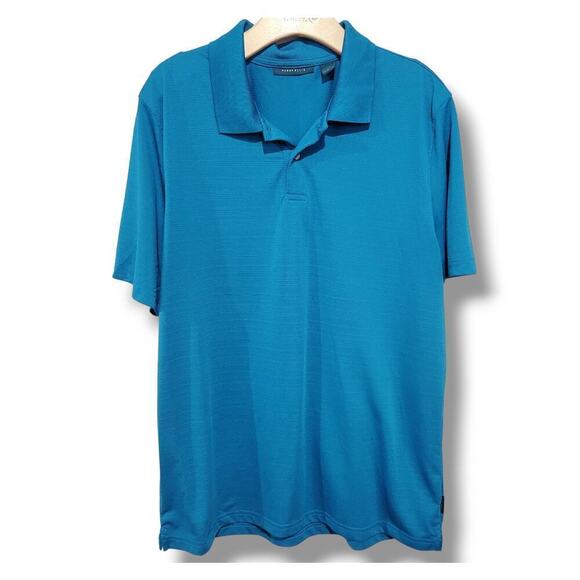 Perry Ellis Other - Perry Ellis men's teal short sleeves polo shirt - large
